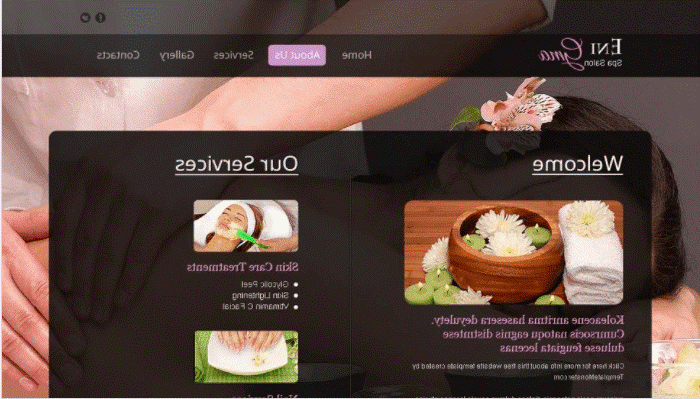 Enigma - Free Spa Salon Web Template