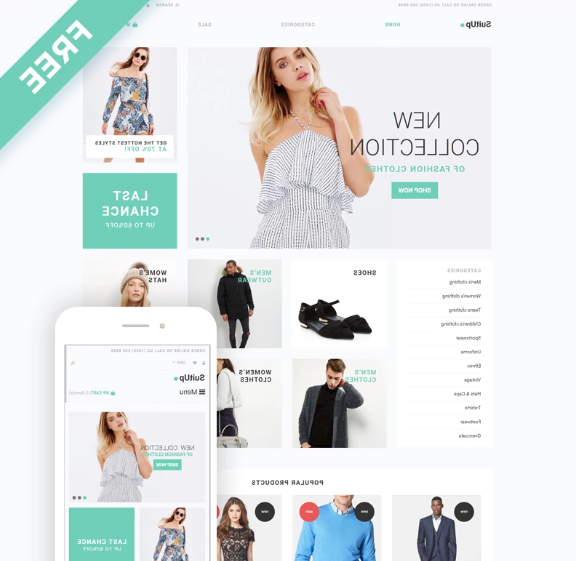 SuitUP - Fashion Store Free Elegant Shopify Theme